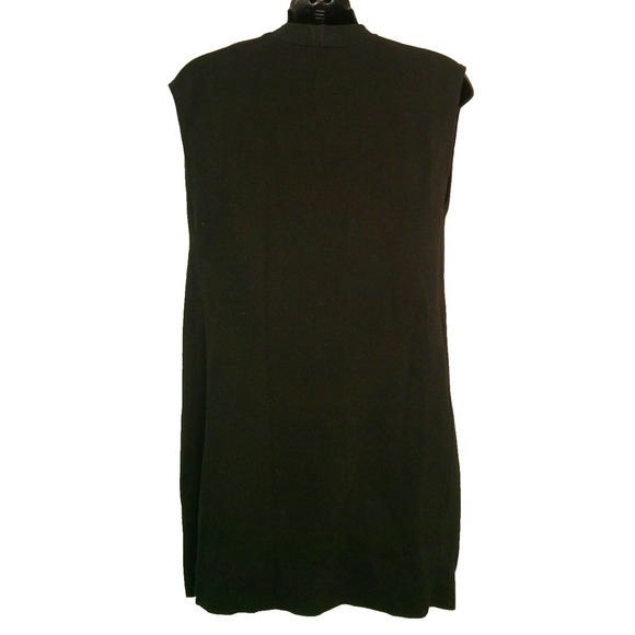 Chico's Women's 0 Black Mid Length Vest - Picture 2 of 4